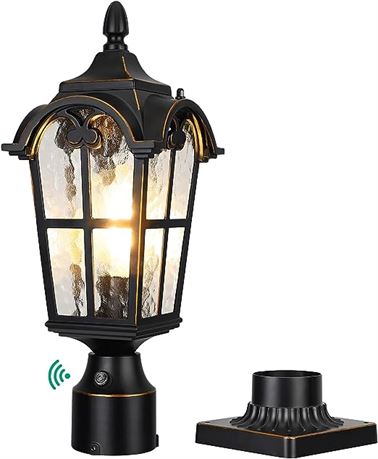 Dusk to Dawn Outdoor Post Light with Pier Mount Base