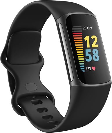 Fitbit Charge 5 Advanced Health & Fitness Tracker with Built-in GPS - Black