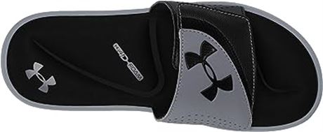 Under Armour Men's Ignite Vi Slide Sandal, Size 9, Black and Grey