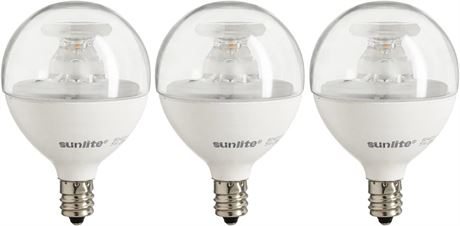 Sunlite 40297 LED G16.5 Globe Light Bulb