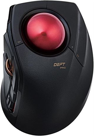 ELECOM DEFT PRO Trackball Mouse, Wired, Wireless