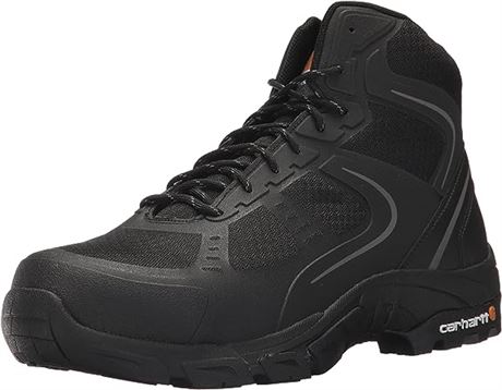 Carhartt Men's Lightweight Hiker 6 in, Black, Steel Toe, size 14