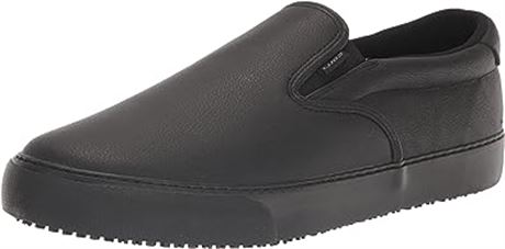 Lugz Men's Clipper Slip-Resistant Food Service Shoe, Black, Size 9.5W