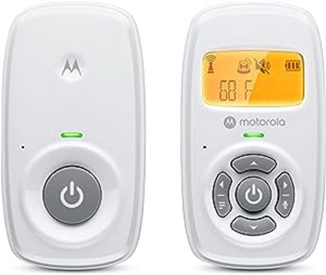 Motorola AM24 Audio Baby Monitor with LCD Screen - 1000ft Range