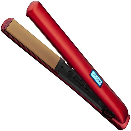 CHI New CHI "Original" DIGITAL Ceramic Hairstyling Iron 1" Ruby Red