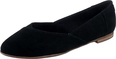 TOMS Women's Jutti Neat Loafer Flat, Black, 9