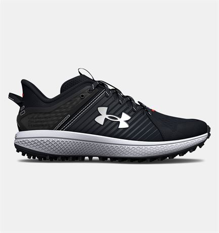 Boys' UA Yard Turf Jr. Baseball Shoes - Black - Size 3Y (Missing Box)