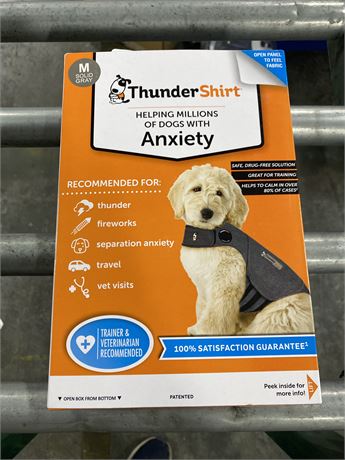 Thundershirt Dog Anxiety Treatment - Gray (Medium)