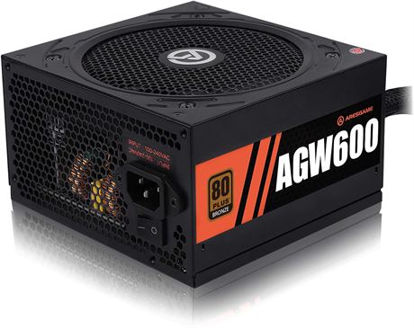 Power Supply 600W 80+ Bronze Certified PSU (ARESGAME, AGW600)