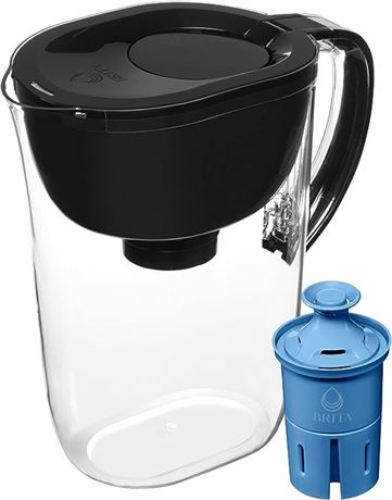 Brita Large Water Filter Pitcher for Tap & Drinking Water w/ SmartLight Filter