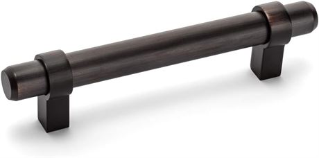 Cosmas 10 Pack 161-4ORB Rubbed Bronze Contemporary Bar Cabinet Handle Pull - 4"