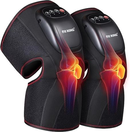 FIT KING Knee with Heat,Air Compression Massage for Calf and Lower Thigh