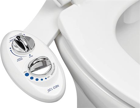 LUXE Bidet NEO 120 - Self-Cleaning, Non-Electric Bidet for Toilet Seat, (White)