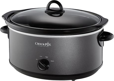 Crock-Pot 7 Quart Slower Cooker, Food Warmer, Charcoal