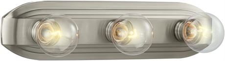 Designers Fountain 6613-BN Bathroom Vanity Light Fixture, 3 Bulb, Nickel