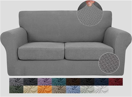 Jiviner Loveseat Sofa Covers - Light Grey