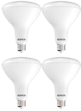 Sunco BR40 Light Bulbs - Pack of 4