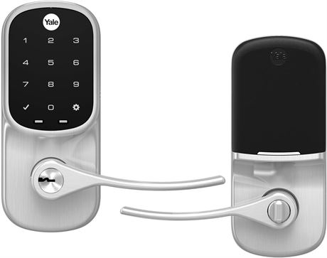 Yale Assure Lever - Wi-Fi Touchscreen Smart Lever Lock - Satin Nickel