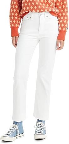 Levi's Women's Wedgie Straight Jeans, w26 l28, White