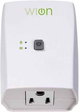 Woods WiOn 50050 Indoor WiFi Plug With 1 Grounded Outlet: White