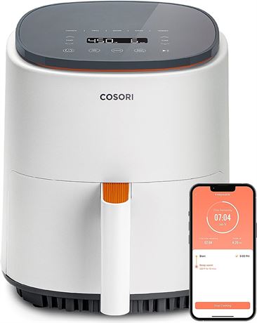 COSORI Air Fryer 4 Qt, 7 Cooking Functions - White