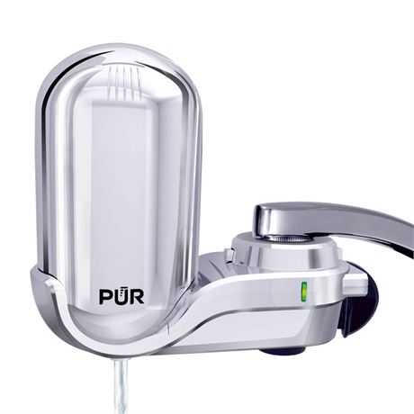 PUR PLUS Faucet Mount Water Filtration System, Chrome