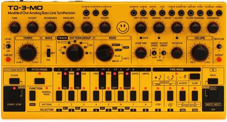 Behringer TD-3-MO-AM Analog Bass Line Synthesizer - Yellow