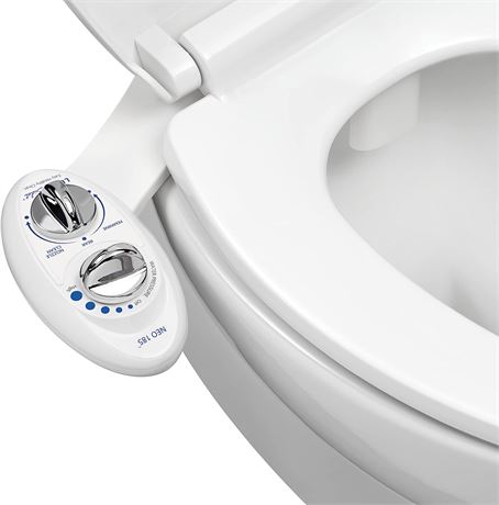 LUXE Bidet NEO 185 - Self-Cleaning, Dual Nozzle, Non-Electric Bidet Attachment