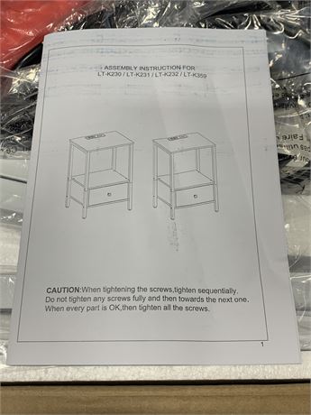 2 Sidetable with charging ports, White