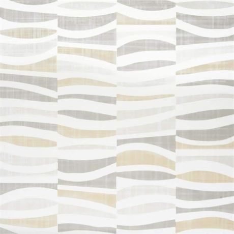 Retro Self Adhesive 12" Vinyl Floor Tiles, 20 Tiles - 12" x 12", Linen Waves