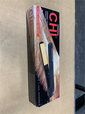 CHI Original Ceramic Hair Straightening Flat Iron, 1" Plates