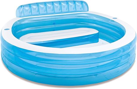 INTEX 57190EP Swim Center Inflatable Family Lounge Pool 90" x 86" x 31" � Blue