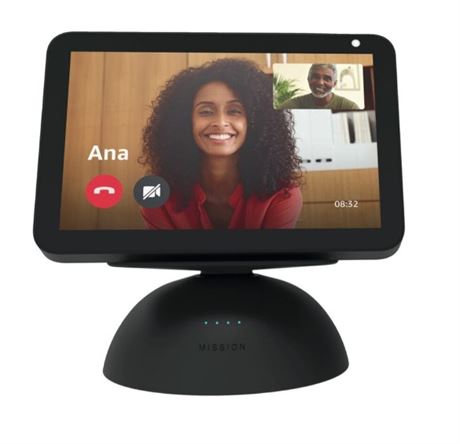 Mission Battery Base for Amazon Echo Show 8 - Base ONLY