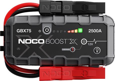 NOCO Boost X GBX75 2500A 12V UltraSafe Portable Lithium Jump Starter -no power-