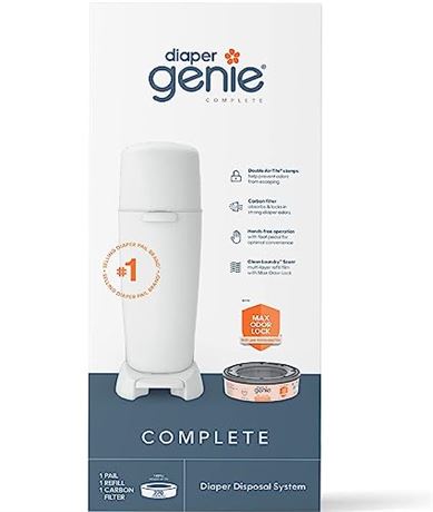 Diaper Genie Complete Diaper Pail (White)