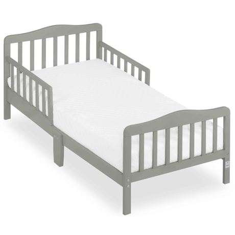 Dream On Me Classic Design Toddler Bed in Cool Grey