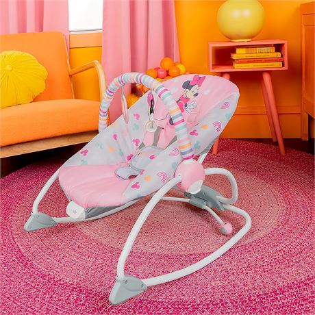 Bright Starts Disney Baby MINNIE MOUSE Infant to Toddler Rocker