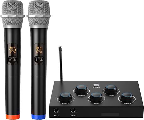 DIGITNOW!Portable Karaoke Microphone Mixer System Set