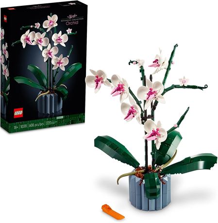 LEGO Icons Orchid 10311 Artificial Plant Building Set with Flowers