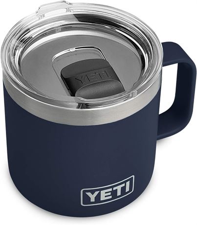 YETI Rambler 14 oz Mug, Vacuum Insulated, Stainless Steel