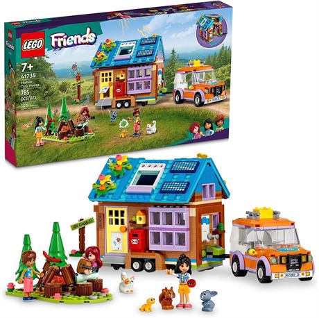 LEGO Friends Mobile Tiny House 41735, Forest Camping Dollhouse