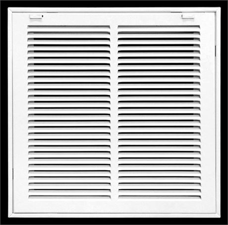 14" X 14" Steel Return Air Filter Grille for 1" Filter, White