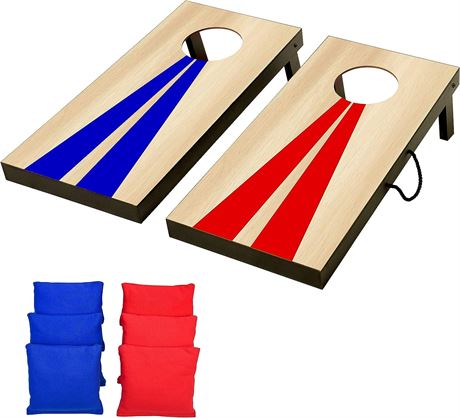 GoSports 2 ft x 1 ft Portable Size Cornhole Game Set with 6 Bean Bags