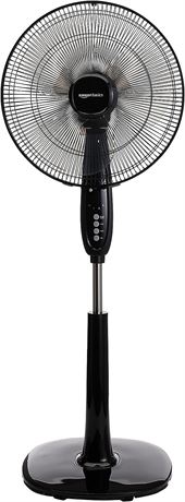 Oscillating Dual Blade Standing Pedestal Fan with Remote - 16-Inch