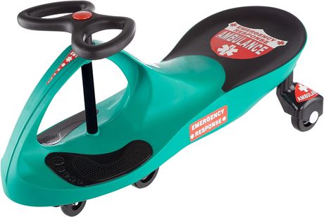 Ambulance Wiggle Car Ride On Toy, Teal
