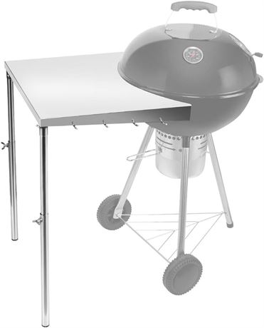 Stanbroil Stainless Steel Work Table for Weber 18", 22", 26" Charcoal Kettles