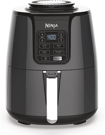Ninja AF101 Air Fryer that Crisps, Roasts, Reheats, & Dehydrates, Black