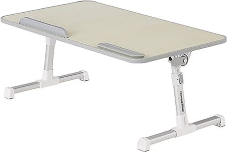 Amazon Basics Adjustable Tray Table Lap Desk Fits up to 17-Inch Laptop, Medium