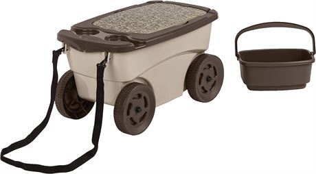 Suncast Outdoor Rolling Garden Scooter