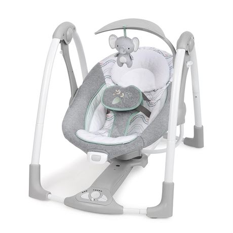Ingenuity ConvertMe 2-in-1 Compact Portable Automatic Baby Swing